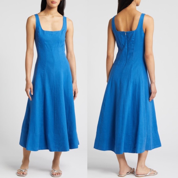 Lilly Pulitzer Blue Midi Dress - Picture 3 of 16